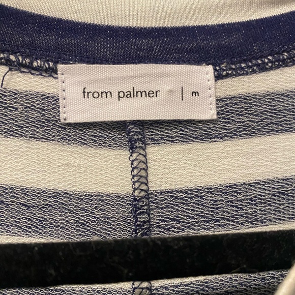 From Palmer - Short sleeve Striped midi dress/ with pockets - Picture 2 of 4